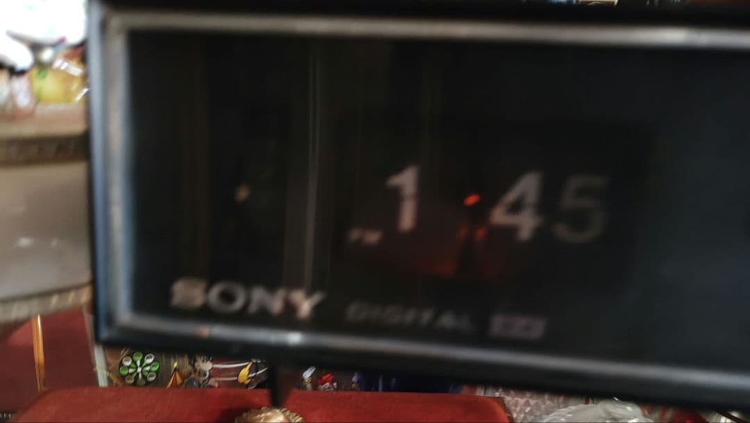 実働 貴重！レア！パラパラ時計 SONY デジタルクロックラジオ 8FC-59