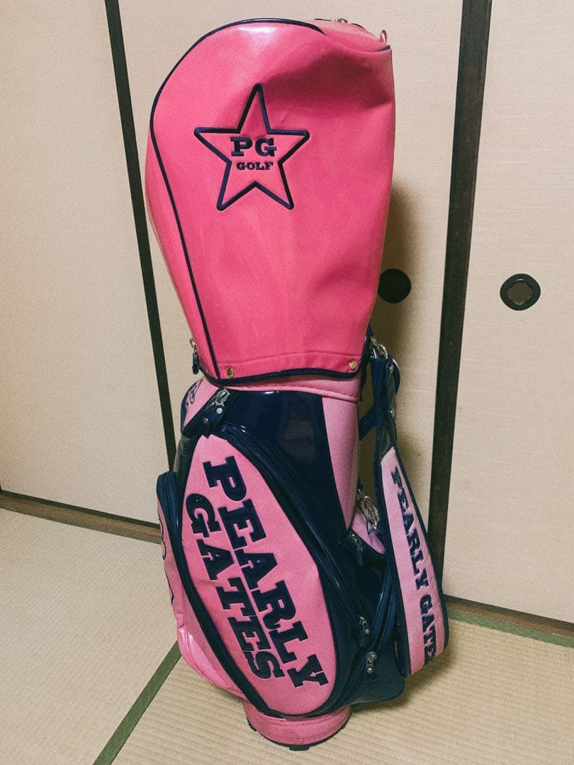 パーリーゲイツ キャディバッグ エナメル ピンク レディース - メルカリ