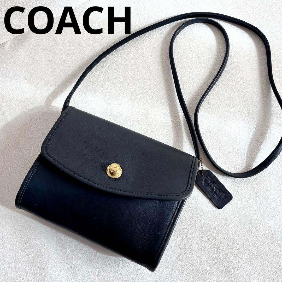 良品】【COACH】オールドコーチ ドイツホック ショルダーバッグ