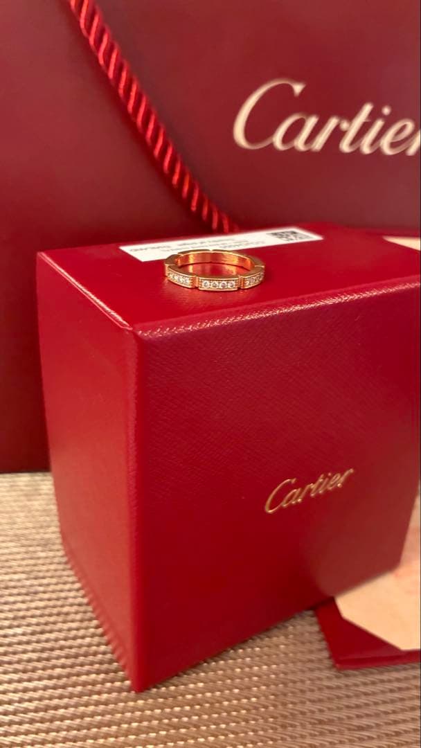Cartier マイヨンパンテール ダイヤリングゴールド750 ハーフ