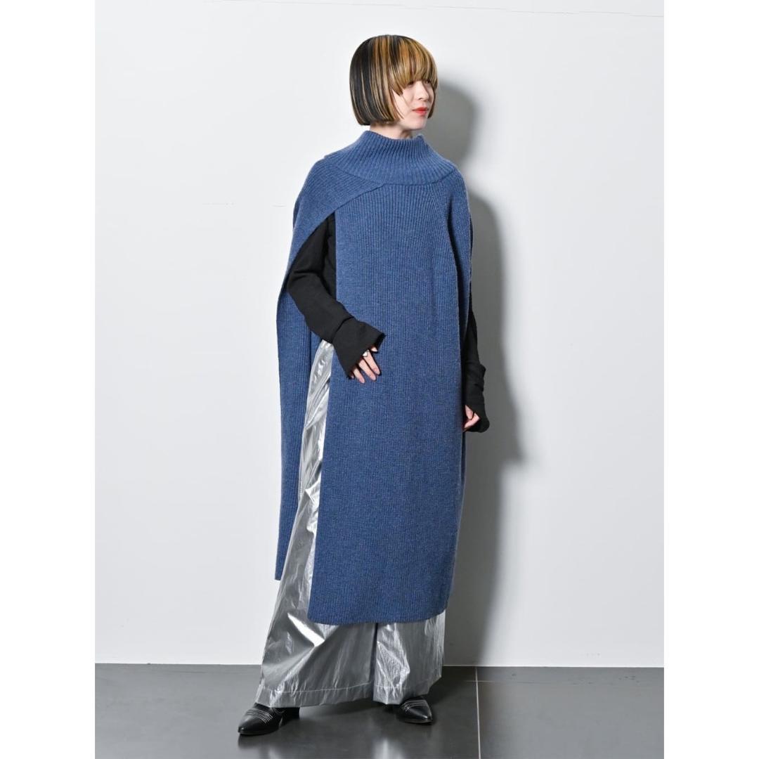 【新品】定価22,000円　CITYSHOP　KNIT LONG CAPE 新品】定価22,000円 CITYSHOP KNIT LONG CAPE 627-2 Cardigan - long