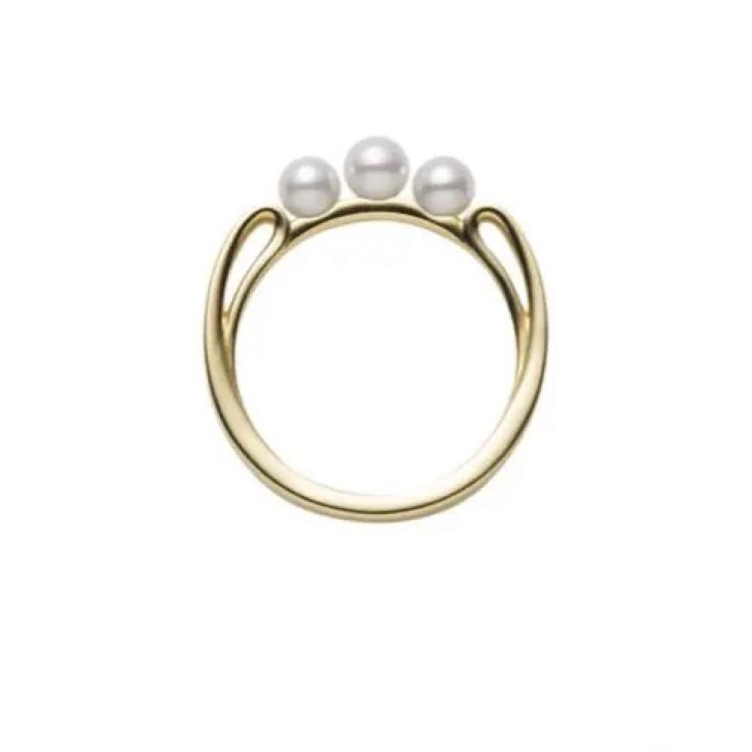 未使用】MIKIMOTO ベビーパールリング 9号 K18 - メルカリ