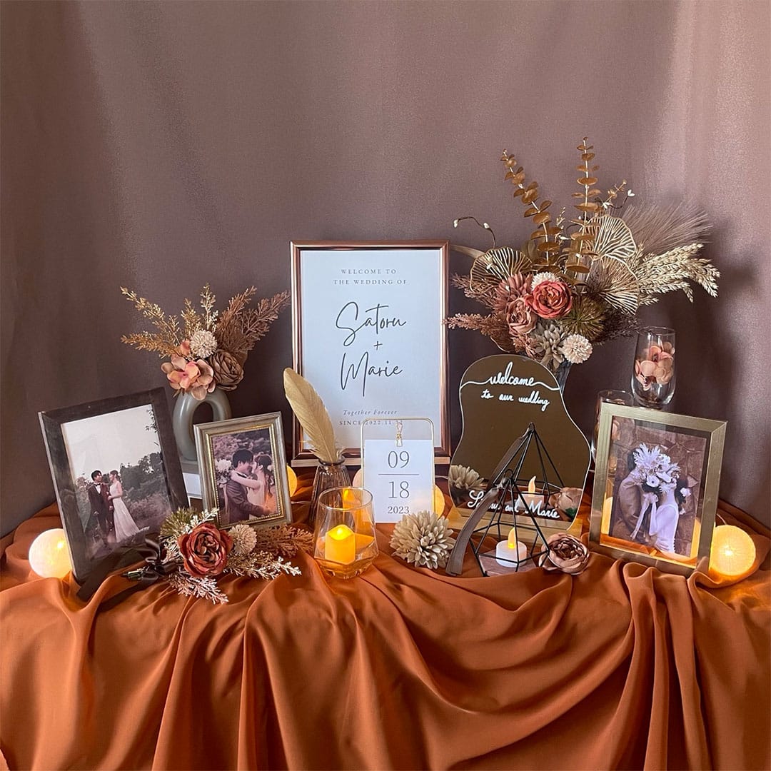 結婚式のウェルカムスペースをおしゃれに飾るアイテム＆演出アイデア18