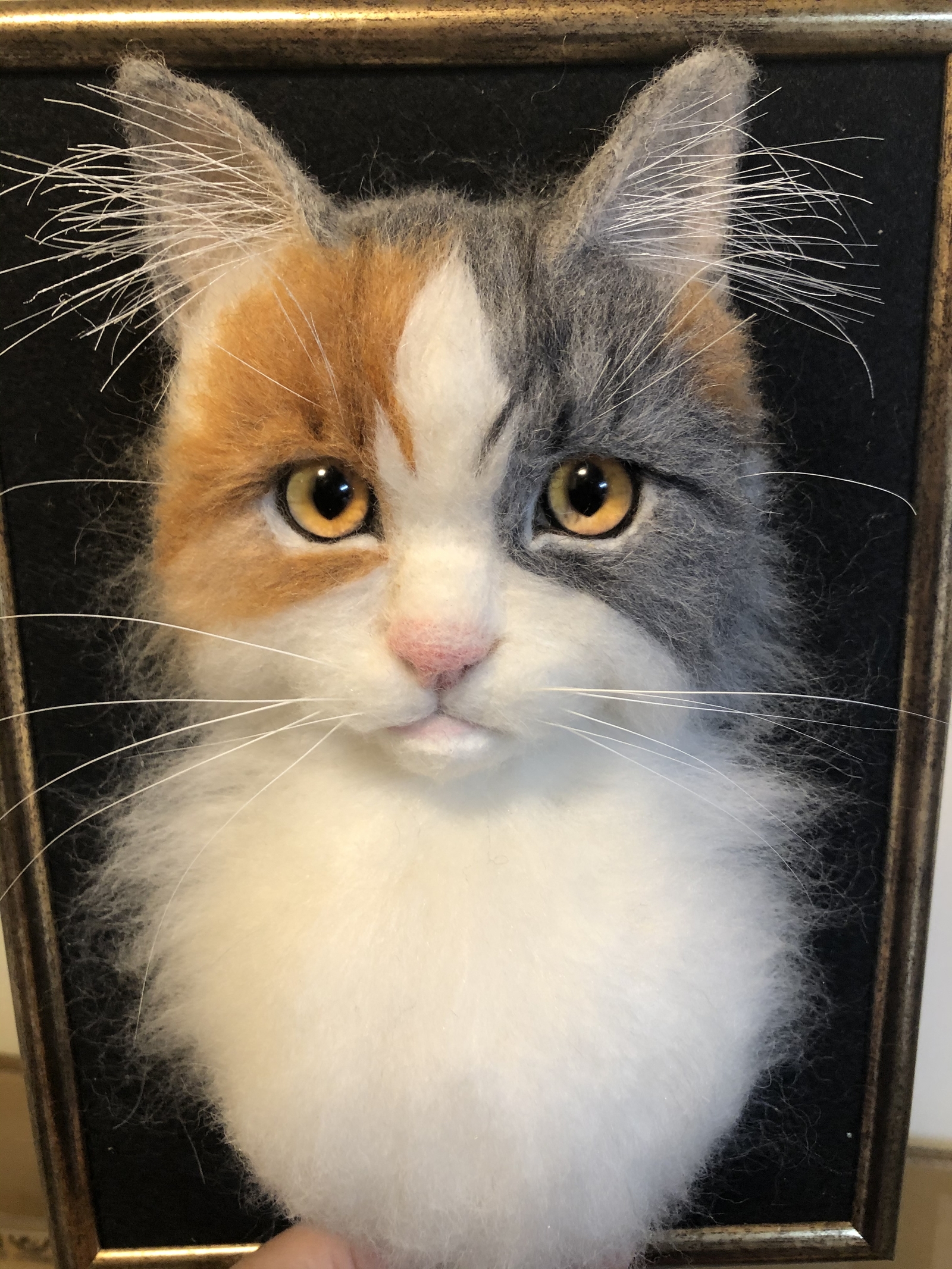羊毛フェルト 実物大 猫 人形 三毛猫 リアル オーダーメイド - SATOMI
