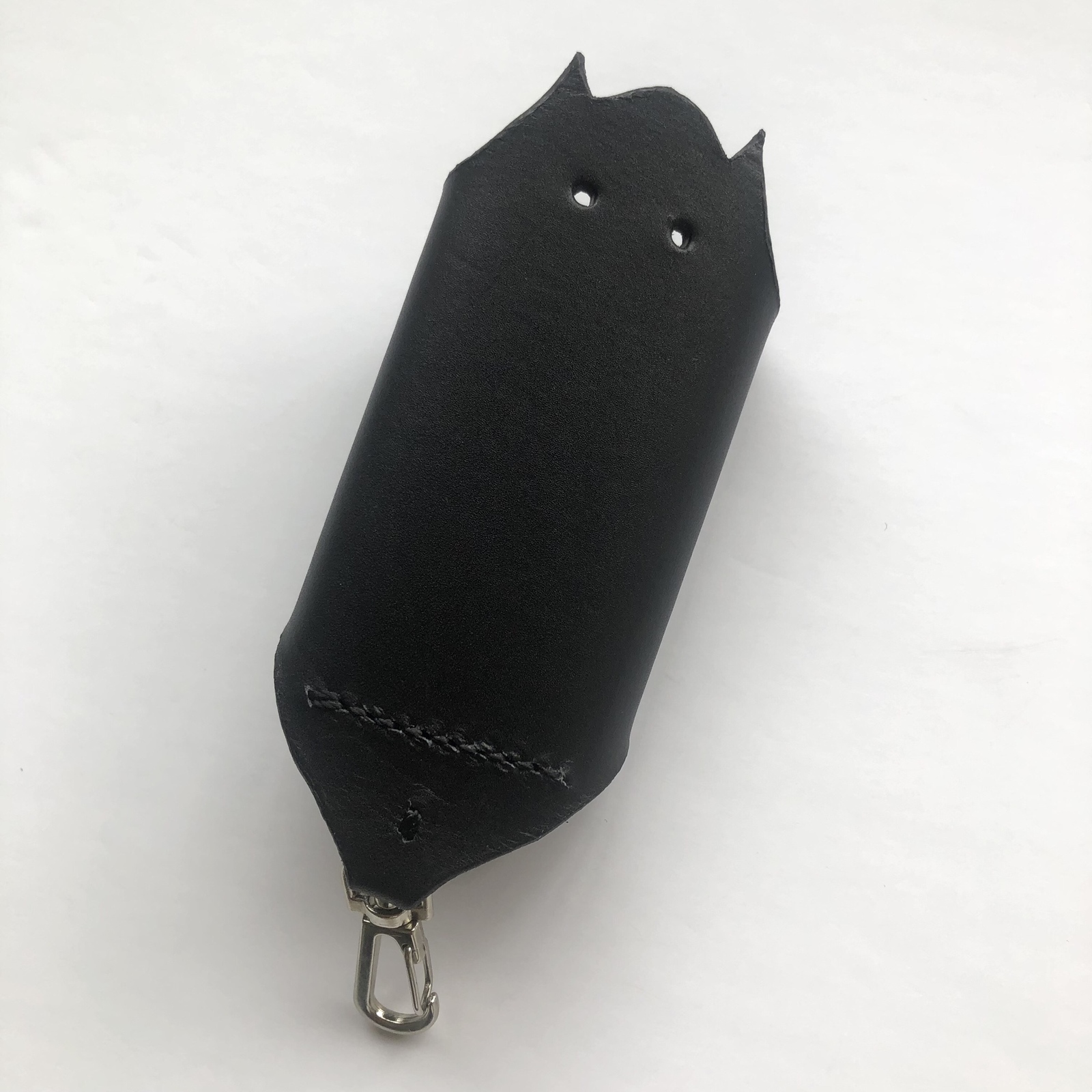 本革】コウモリ型 キーケース (黒)【3連 鍵 収納 キーホルダー 蝙蝠