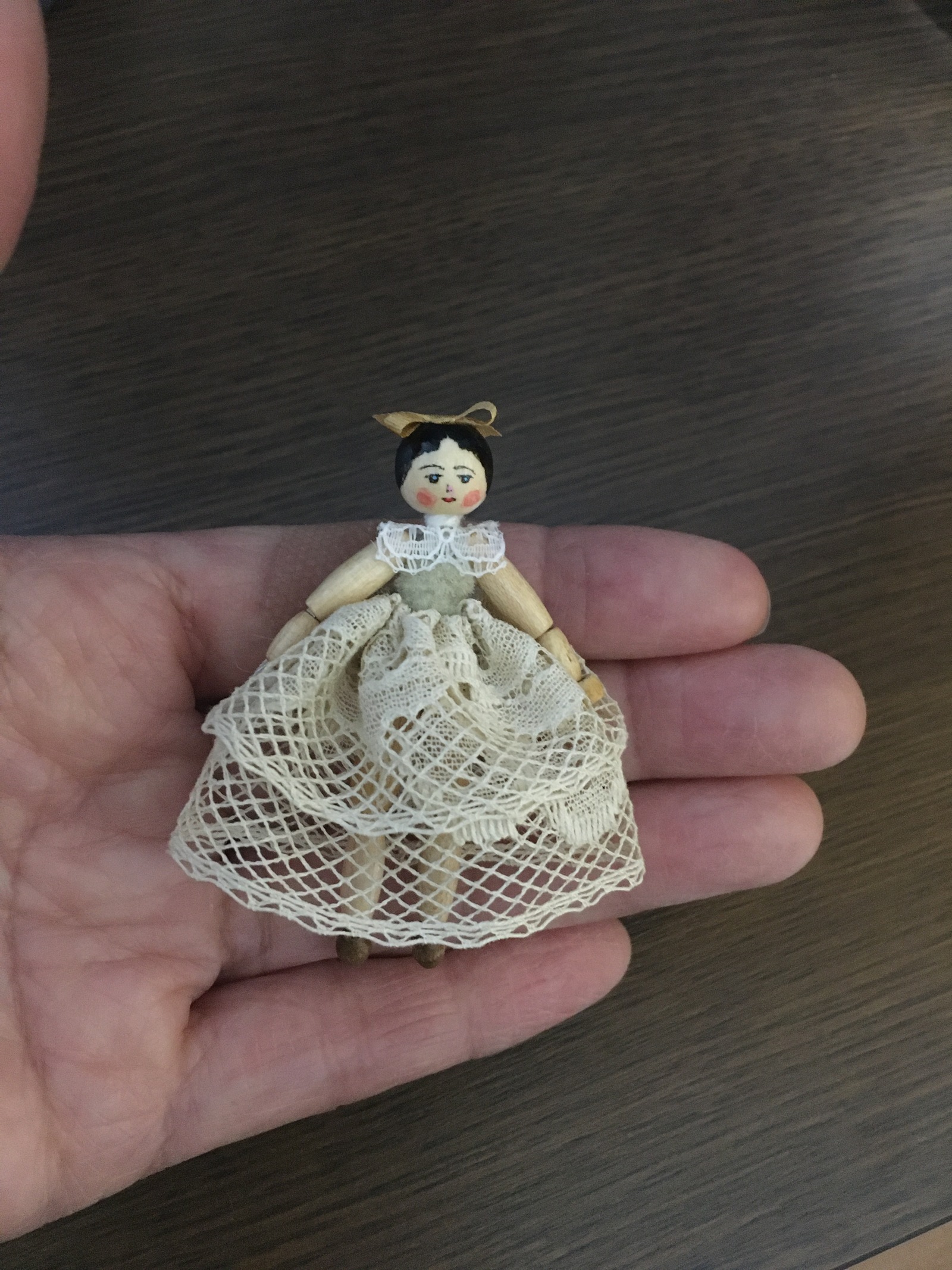 木製ペグドール風人形・ミニチュアドール♡木製洗濯ばさみ