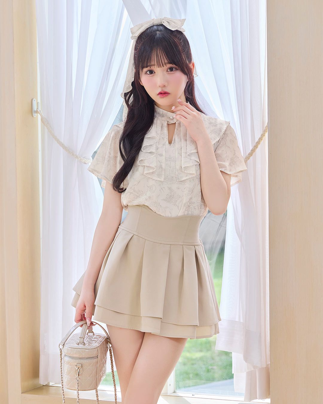殿堂入り!!美脚になれるスカート♡（インナーパンツ付） ブラック