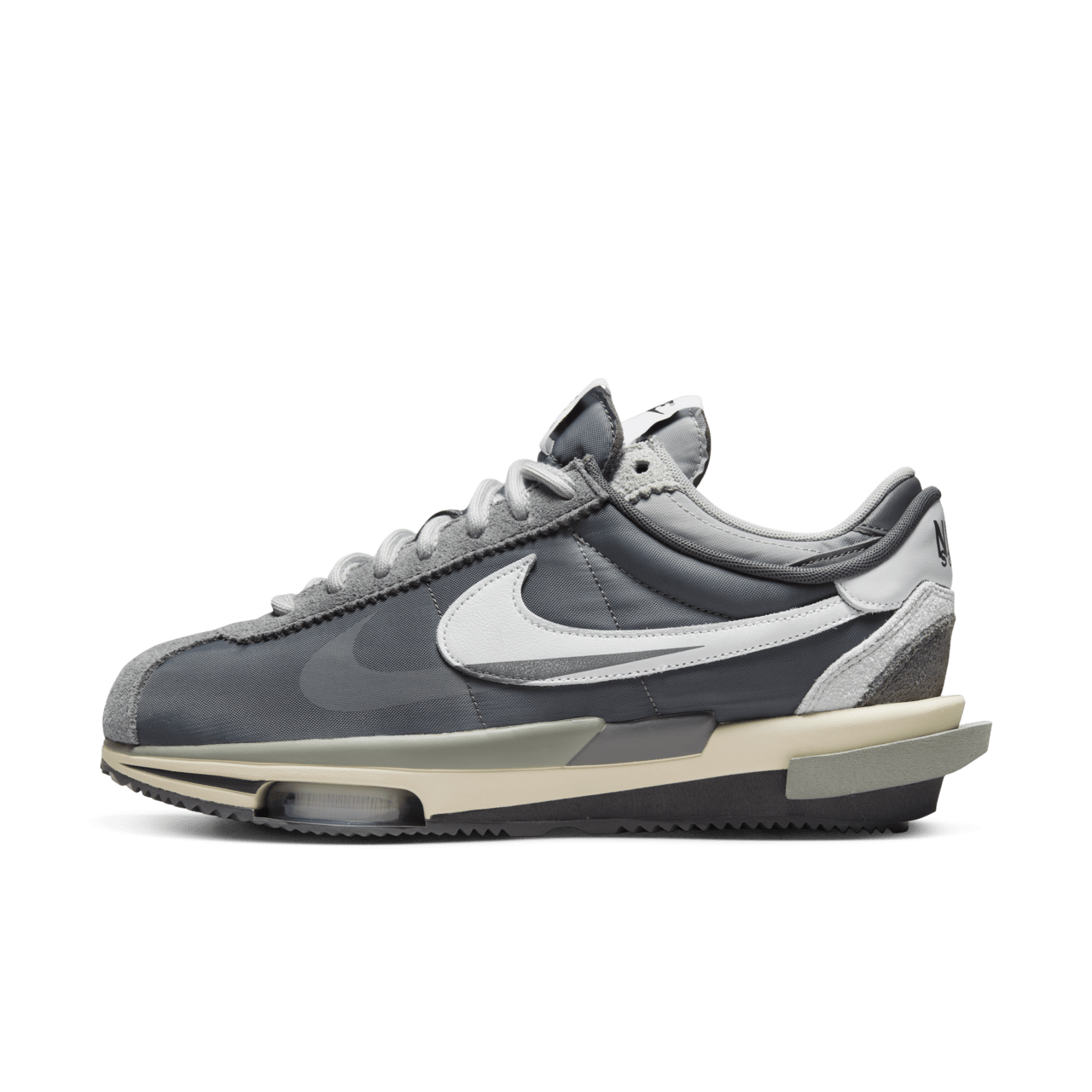 Zoom Cortez x sacai 'Iron Grey' (DQ0581-001) Release Date. Nike SNKRS