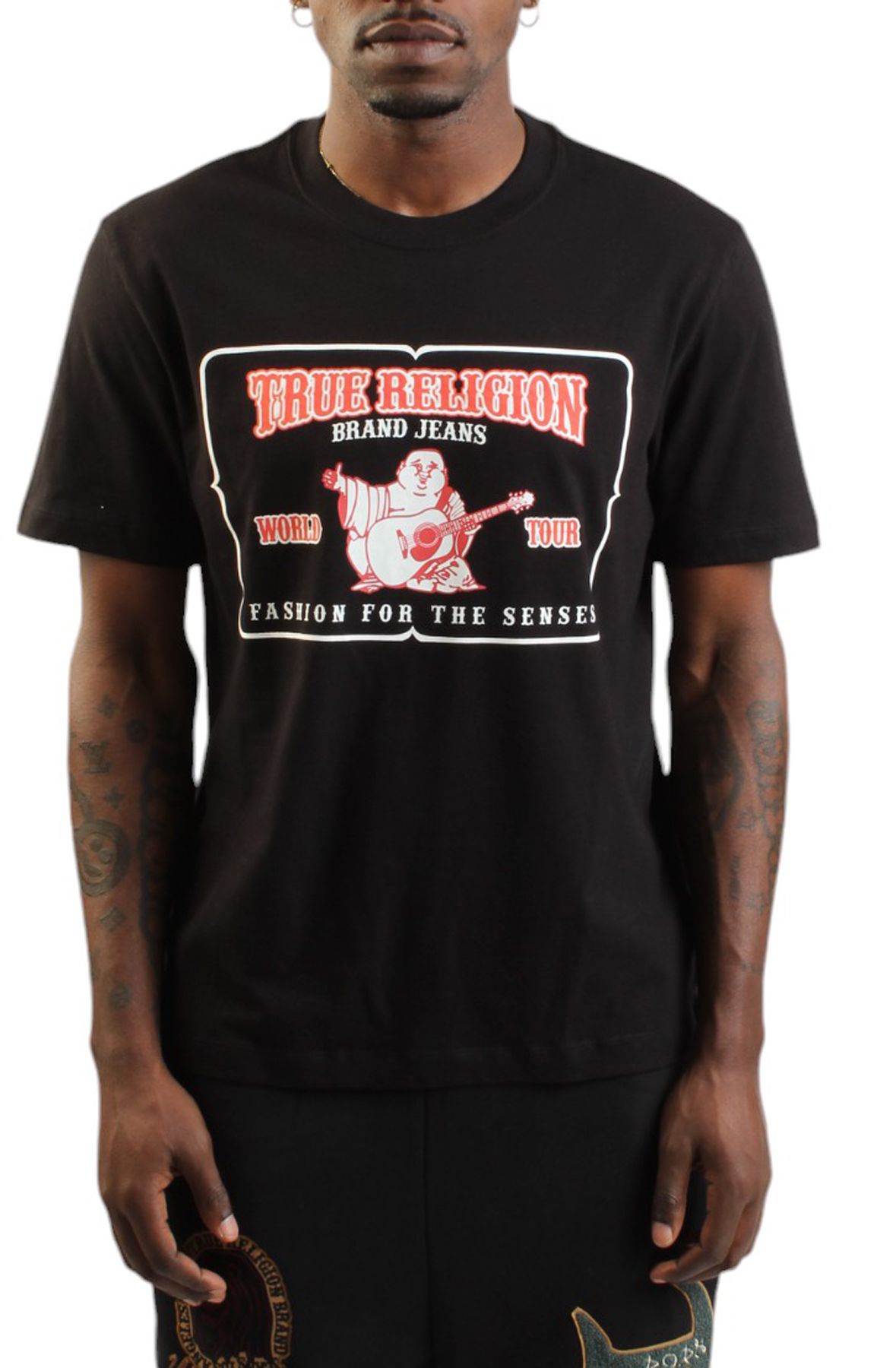 TRUE RELIGION Buddha High Density T-Shirt 108643BLK - Shiekh