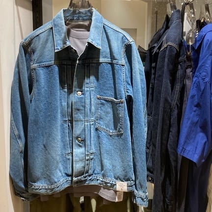 別注】＜HYKE＞ TYPE1/ユーズドウォッシュ デニムジャケット