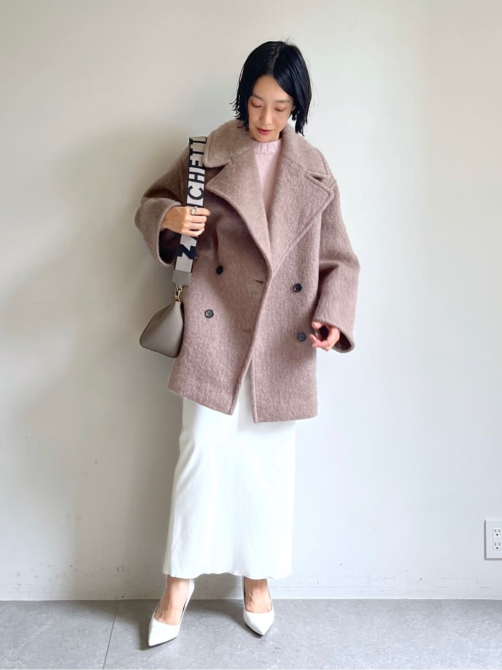 大草直子さんコラボ》こだわりの大人のためのPコート『モヘヤシャギー