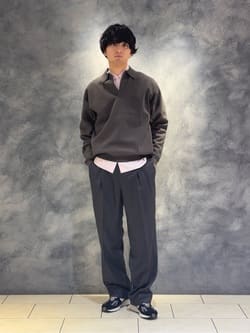 AURALEE＞SUPER LIGHT WOOL TWO―TUCK SLACKS/ウール ツータック スラックス
