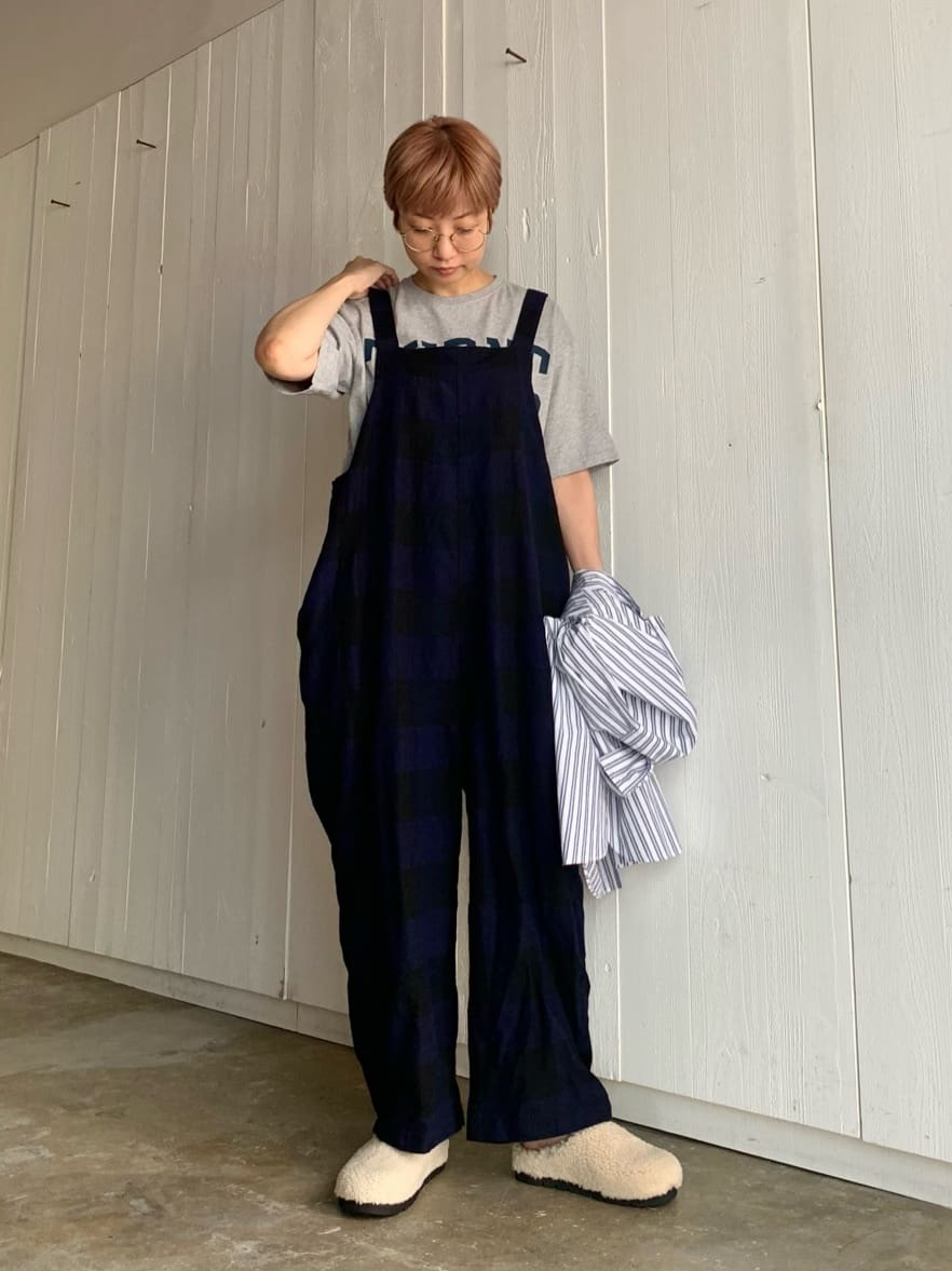 journal standard luxe チェック フィッシャーオーバーオール
