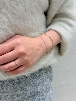 白石麻衣さん着用】K10YG ダイヤモンド ブレスレット|festaria Online