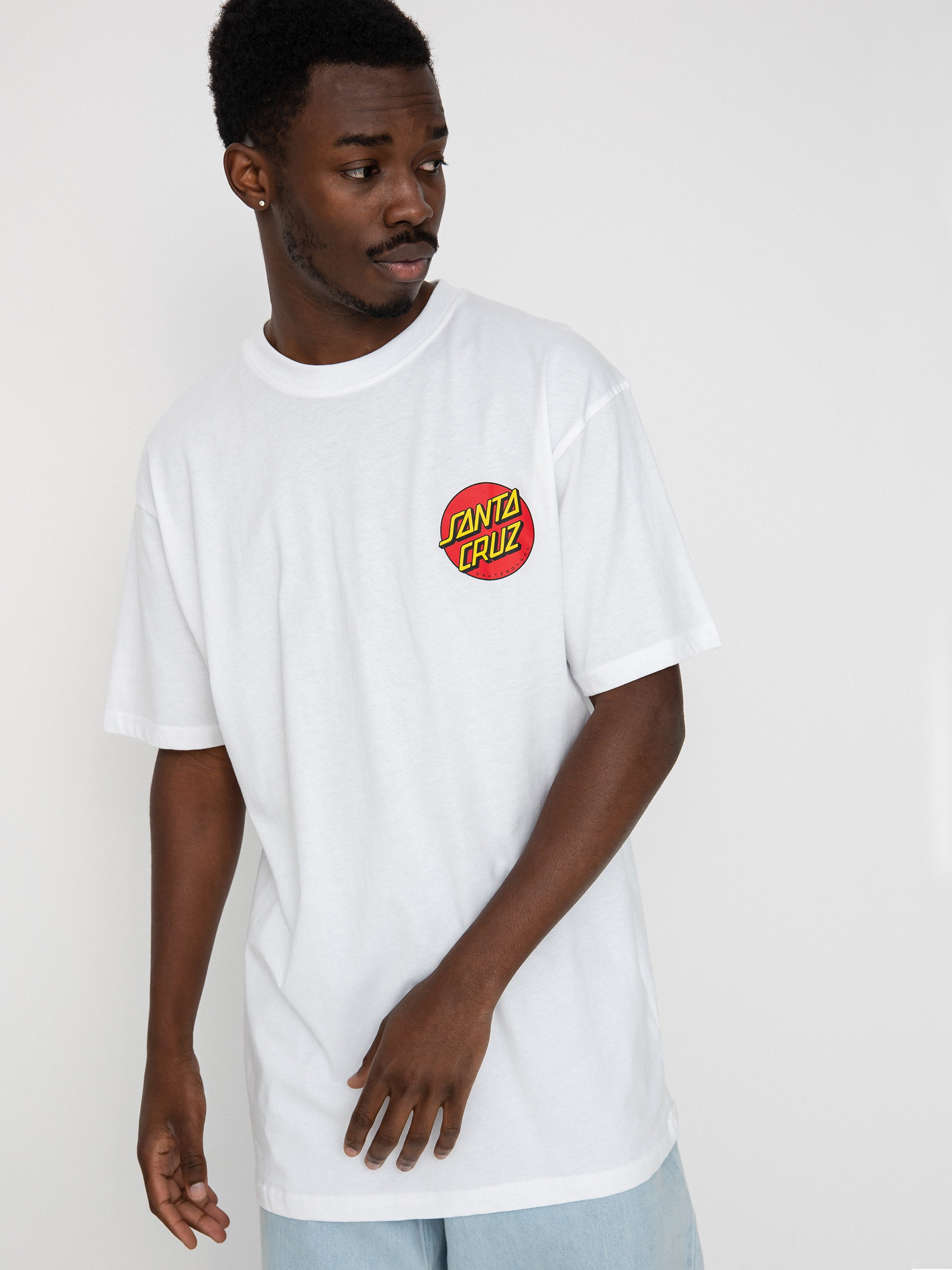 Santa Cruz Classic Dot Chest T-shirt - white (white)