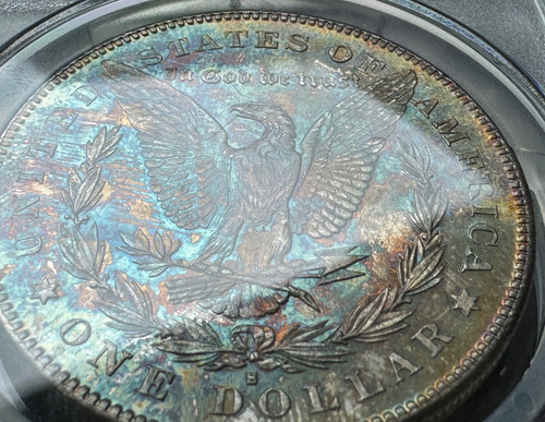 アメリカ モルガンダラー銀貨1878-s MS-64 PCGS トーンコイン