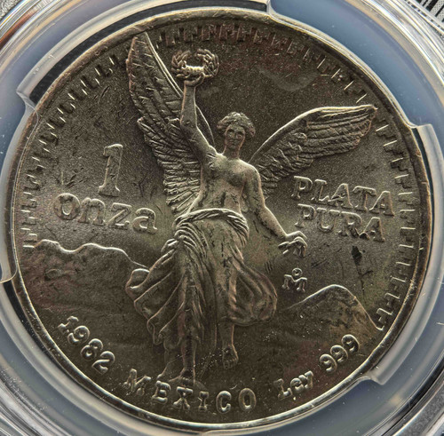 1982年 メキシコ リベルタード銀貨 PCGS MS65 | GoldSilverJapan