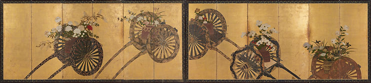 東京国立博物館所蔵「花車図屏風」考