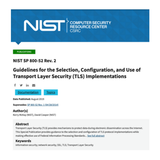 NIST 800-52