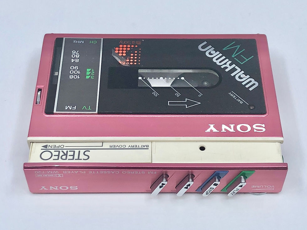 Sony Walkman WM-F20 Pink Portable Cassette Player with TV FM Radio