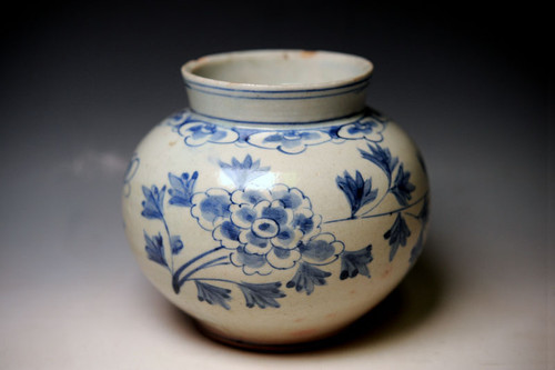 中国 青花 雲鶴文 壷 C 3743C 中国 青花 雲鶴文 壷 C 3743C 美術品