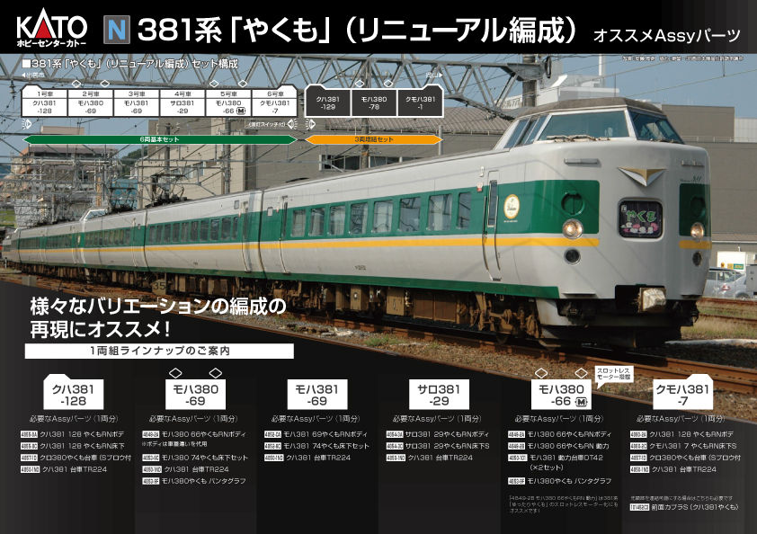 N）381系「やくも」（リニューアル編成）