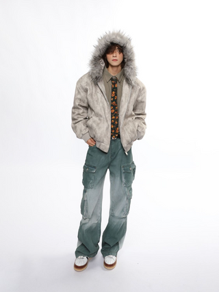 Frost Fur Hooded Jacket | Selonid｜セロニッド