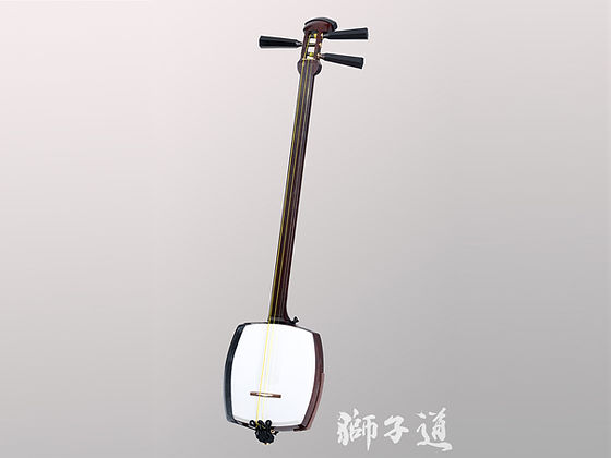 □ 津軽三味線 子持 綾杉彫 紅木 二枚溝 □ 津軽三味線 子持 綾杉彫