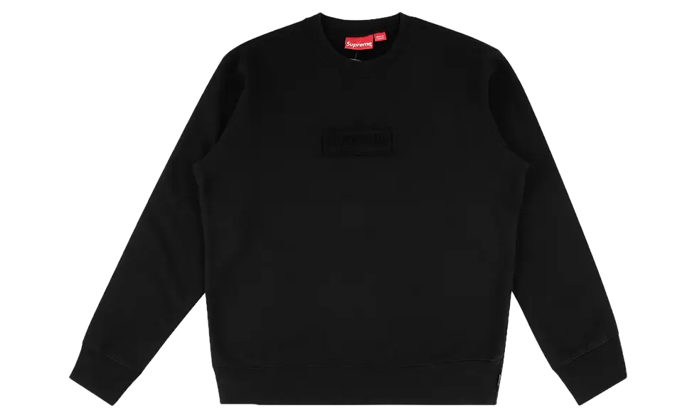 Supreme Box Logo / Cut-out Logo Crewneck Black - Strict Standards