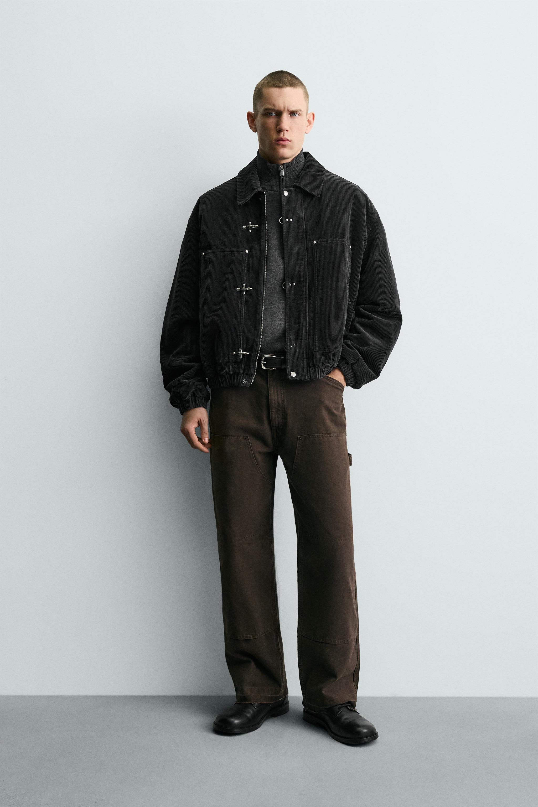 CORDUROY FIREMAN CLASP JACKET - Black | ZARA United States