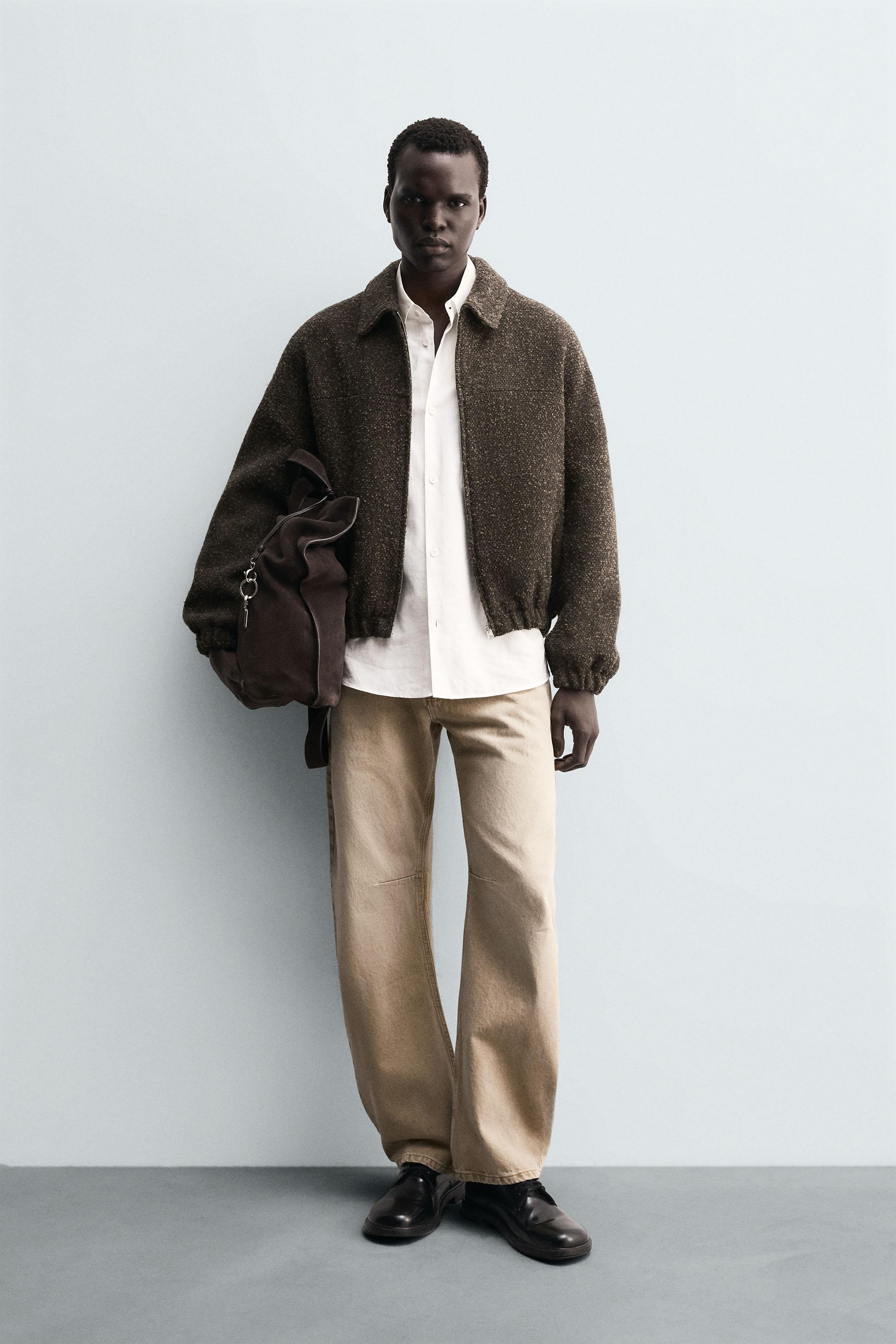 BOUCLÉ TEXTURE JACKET - Dark green | ZARA United States