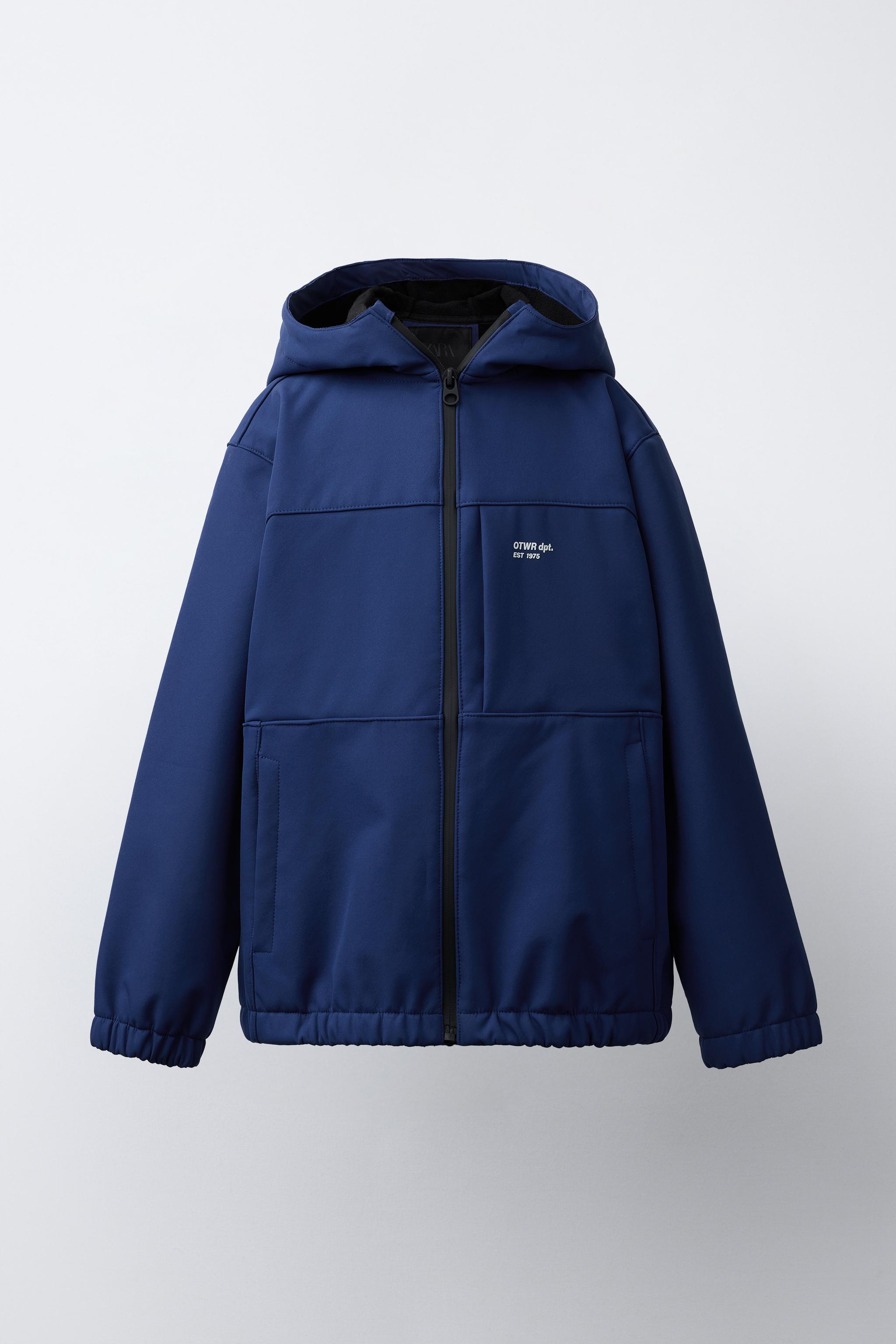 テクニカル フード ジャケット - 濃青 | ZARA Japan / 日本