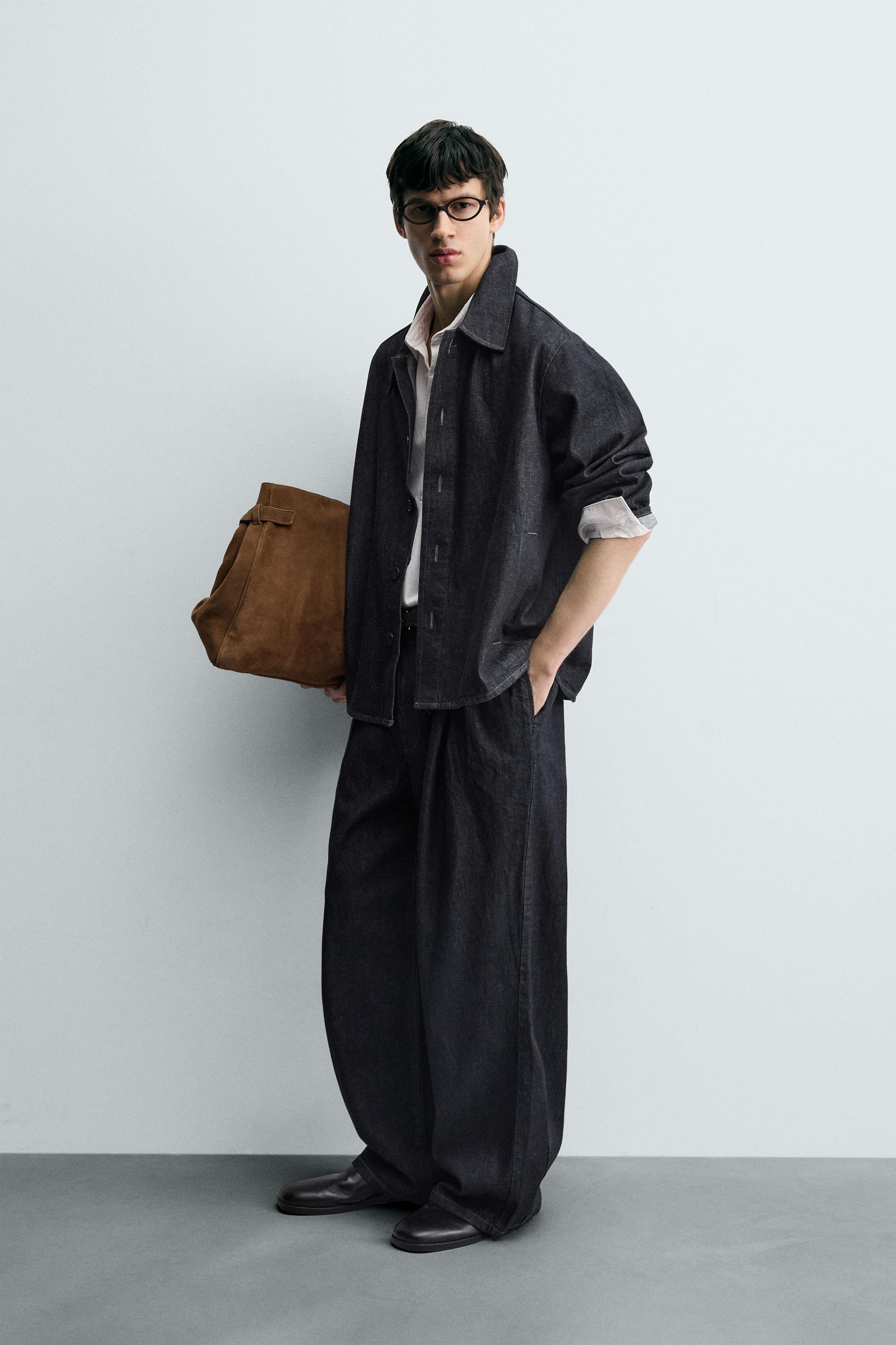 リラックスフィット デニムシャツジャケット - ブルー | ZARA Japan / 日本