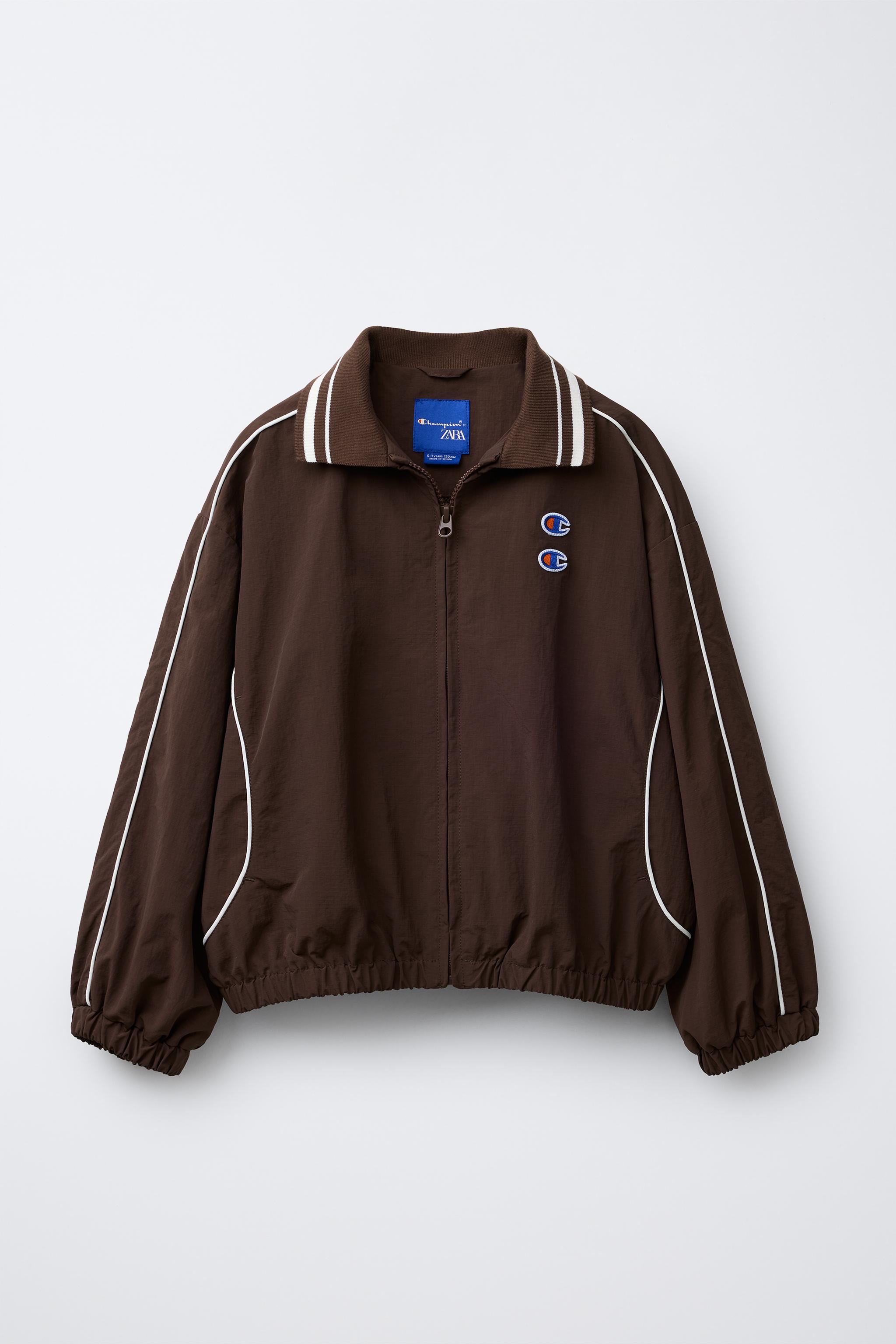CHAMPION ® X ZARA NYLON JACKET WITH BAG - Brown | ZARA United States