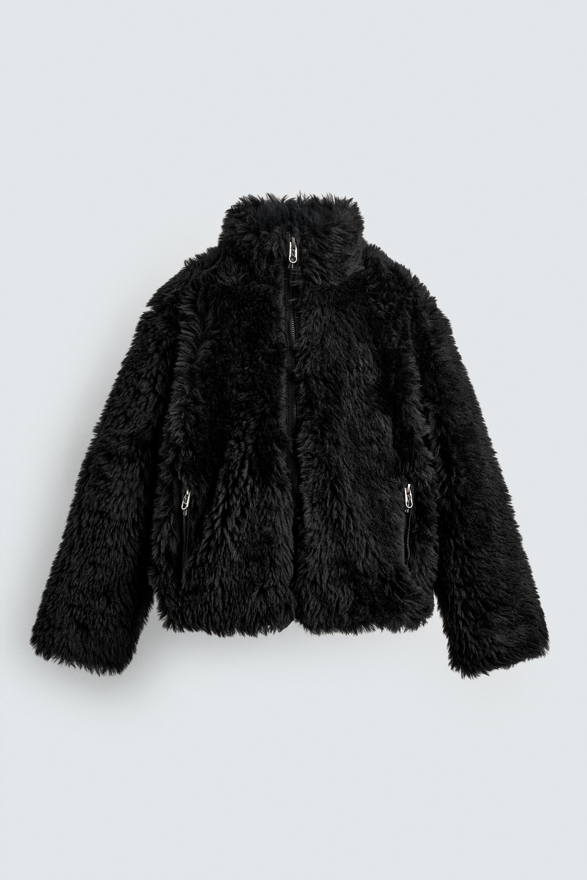 フェイクファー ボンバージャケット HARRY LAMBERT FOR ZARA X DISNEY