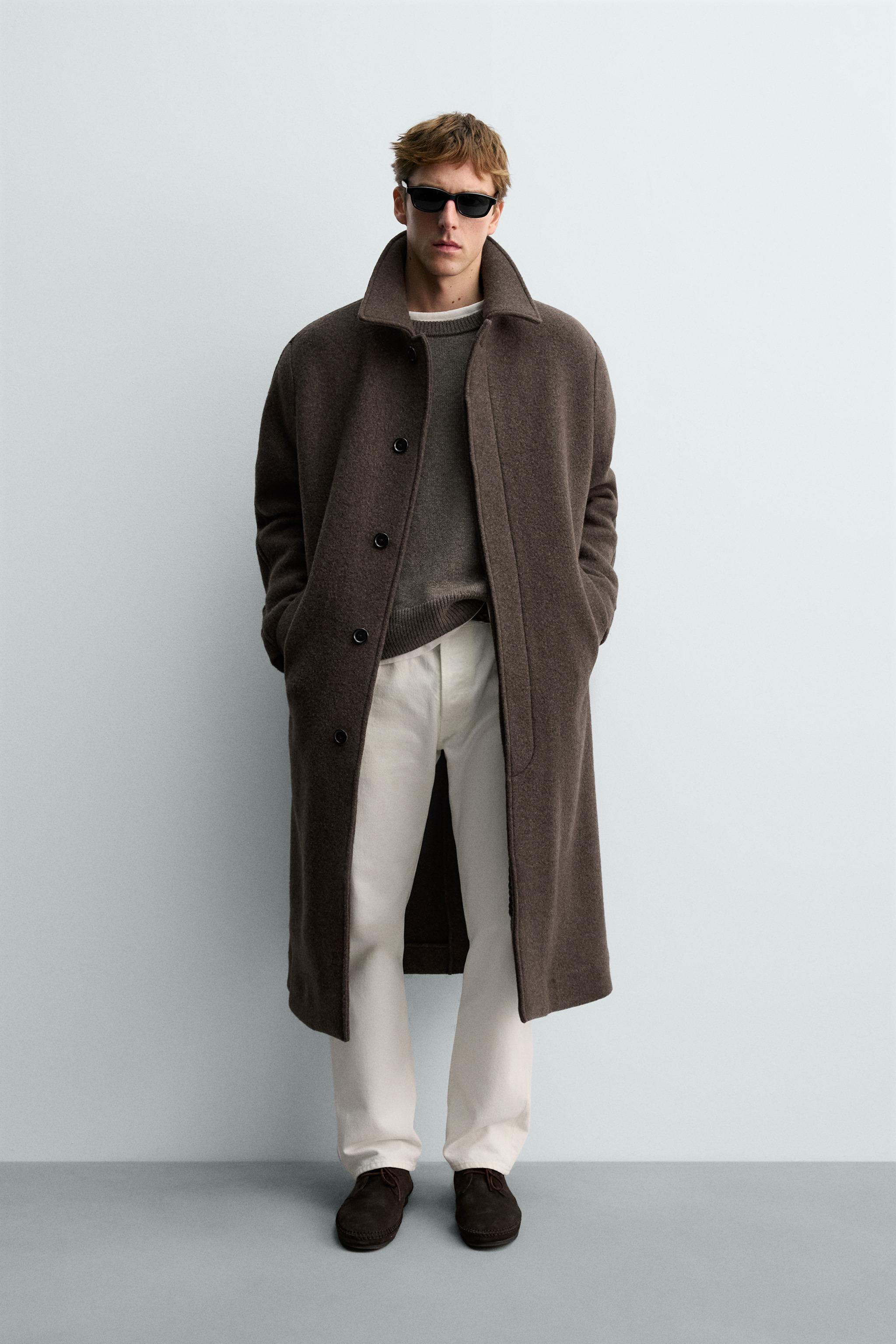 AARON LEVINE X ZARA MANTECO® ウール混紡ダブルブレストコート