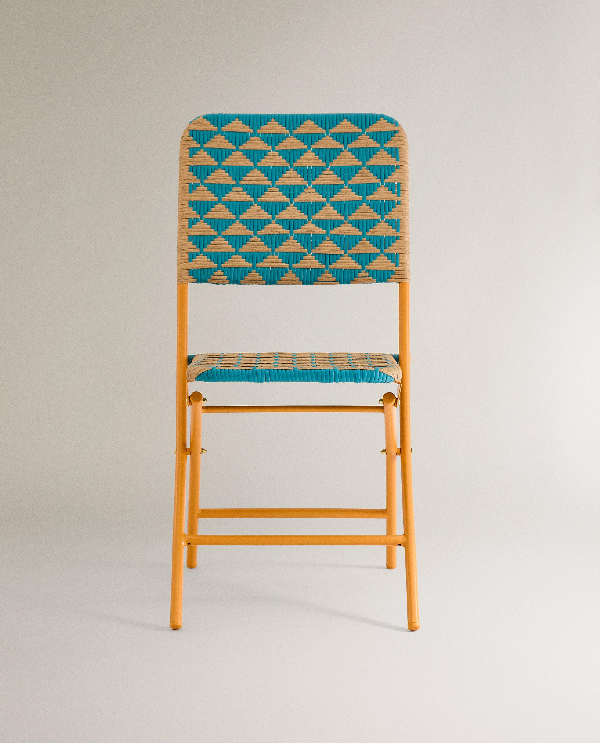 WOVEN FOLDING CHAIR WITH TRIANGLES | Zara Home United States of