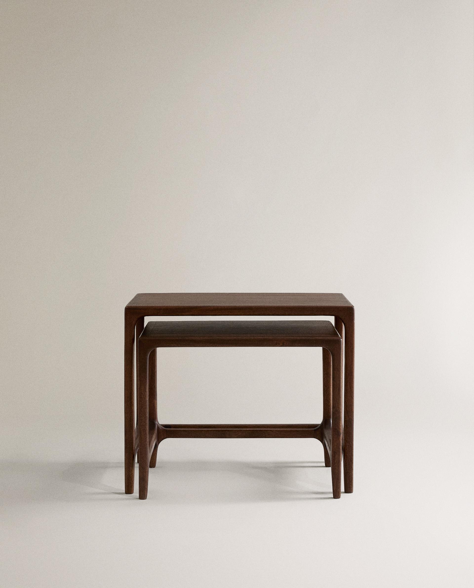 ウッド ネスト サイドテーブル (2個セット) | Zara Home 日本/Japan