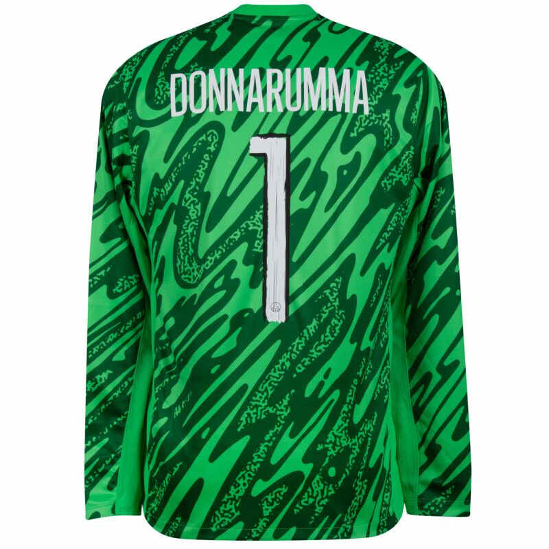 Nike PSG GK L/S Donnarumma 1 Jersey 2024-2025 (Official Cup Printing)