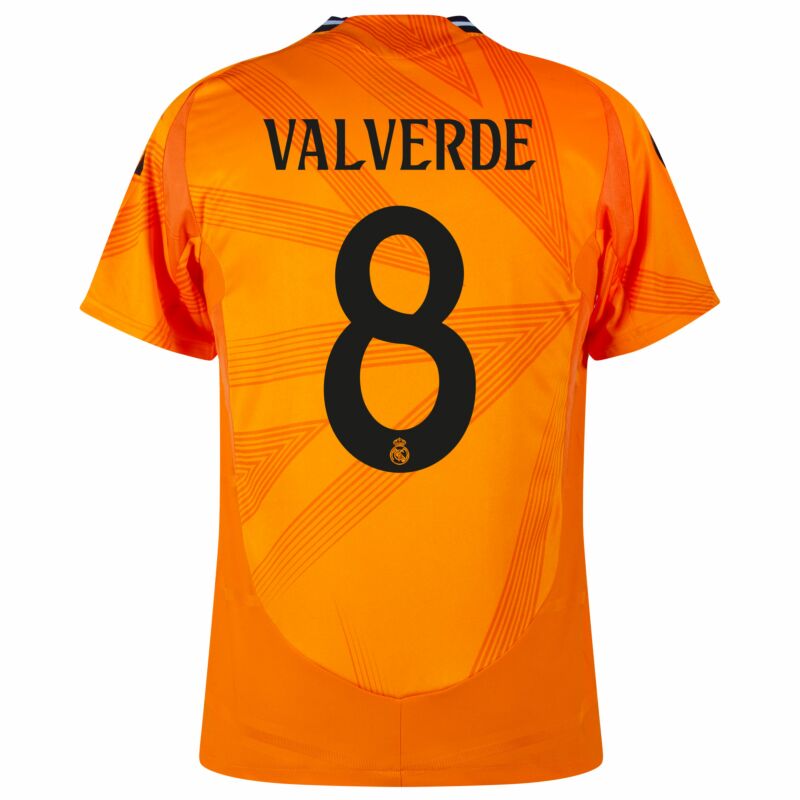adidas Real Madrid Authentic Valverde 8 Away Jersey 2024-2025
