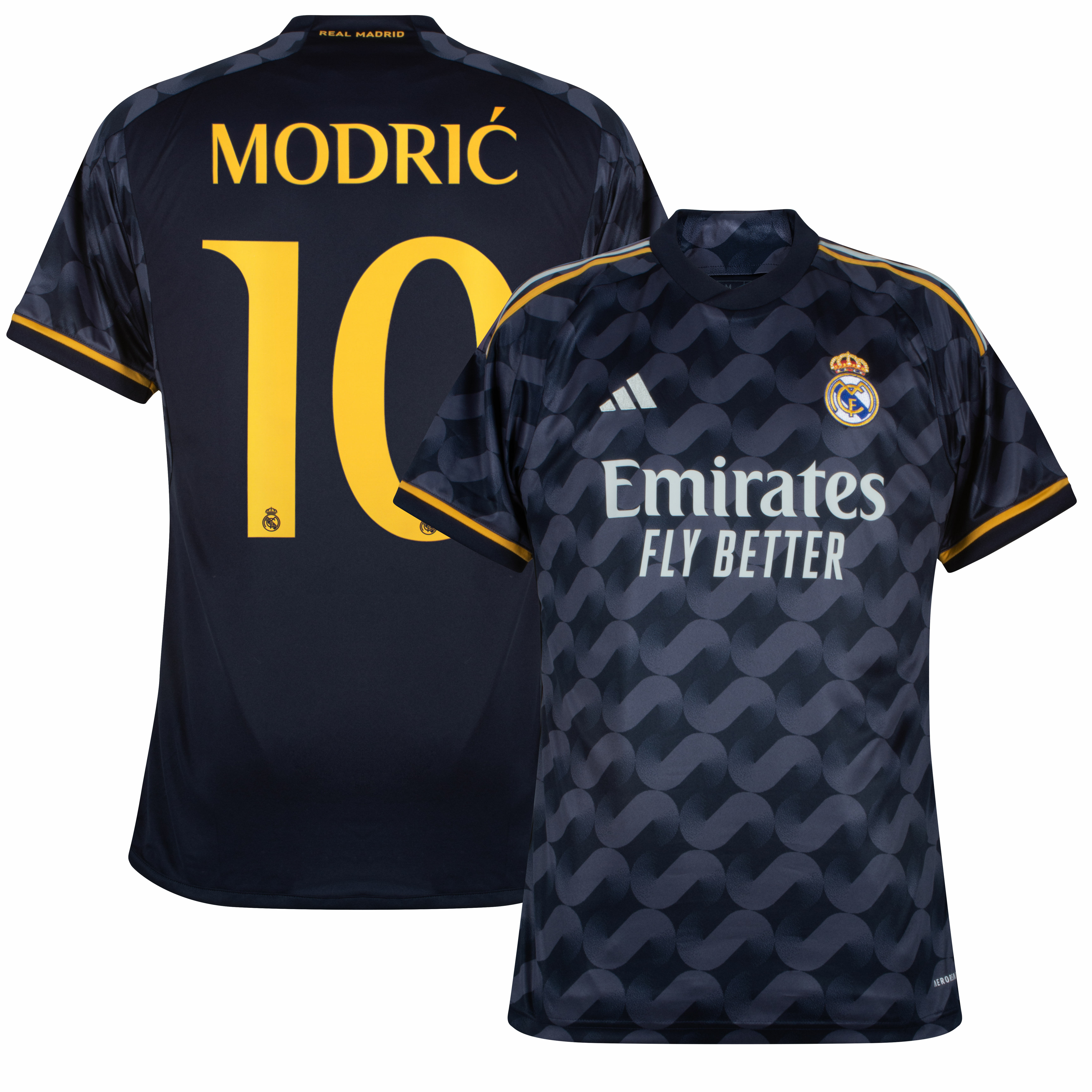 adidas Real Madrid Away Modrić 10 Jersey 2023-2024 (Official Cup