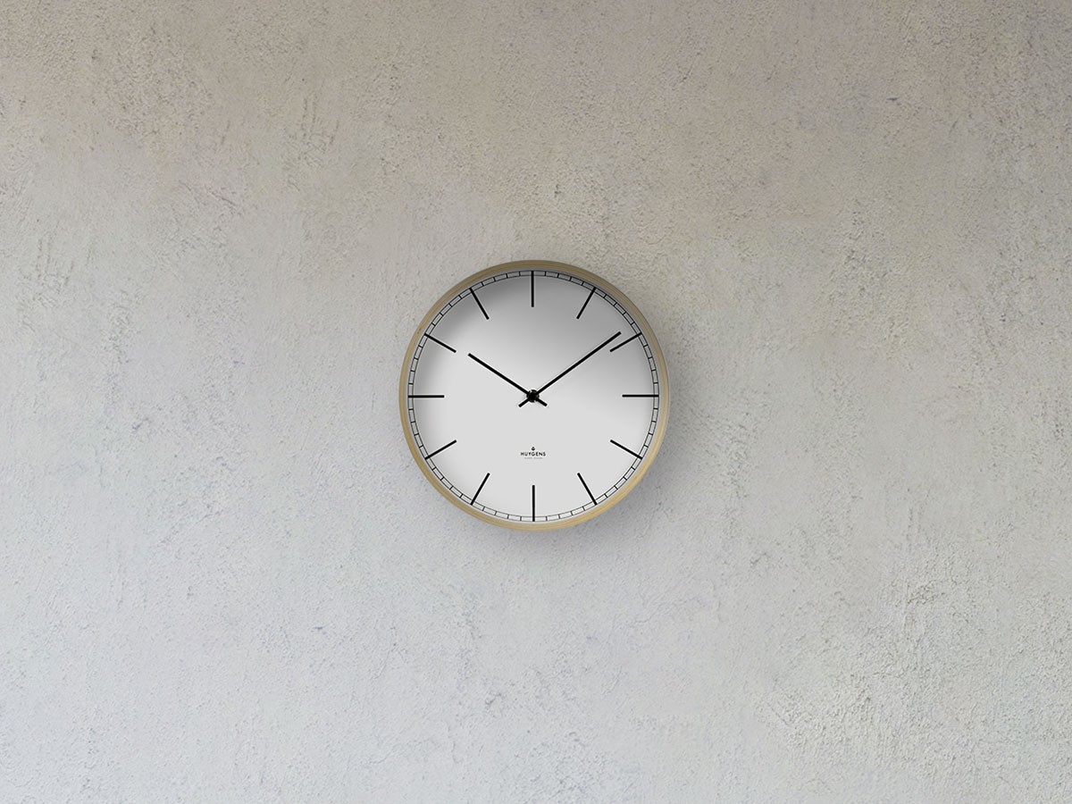 HUYGENS Wall clock wood25 white index / ホイヘンス ウォール