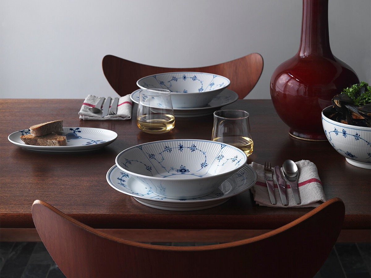 Royal Copenhagen Blue Fluted Plain Plate 22 / ロイヤル