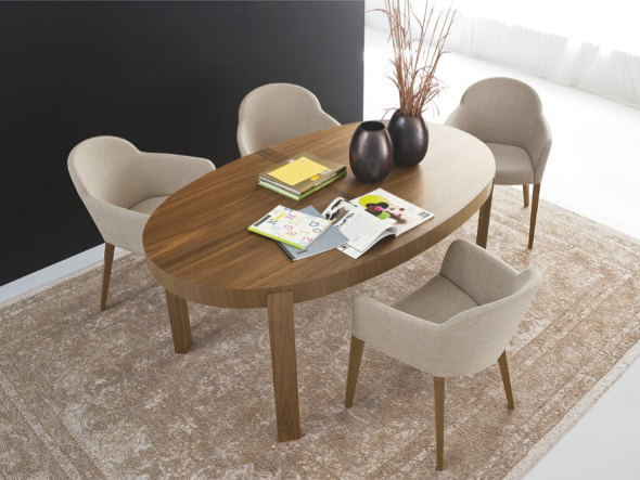 Calligaris ATELIER / カリガリス アトリエ オーバル型伸長式テーブル