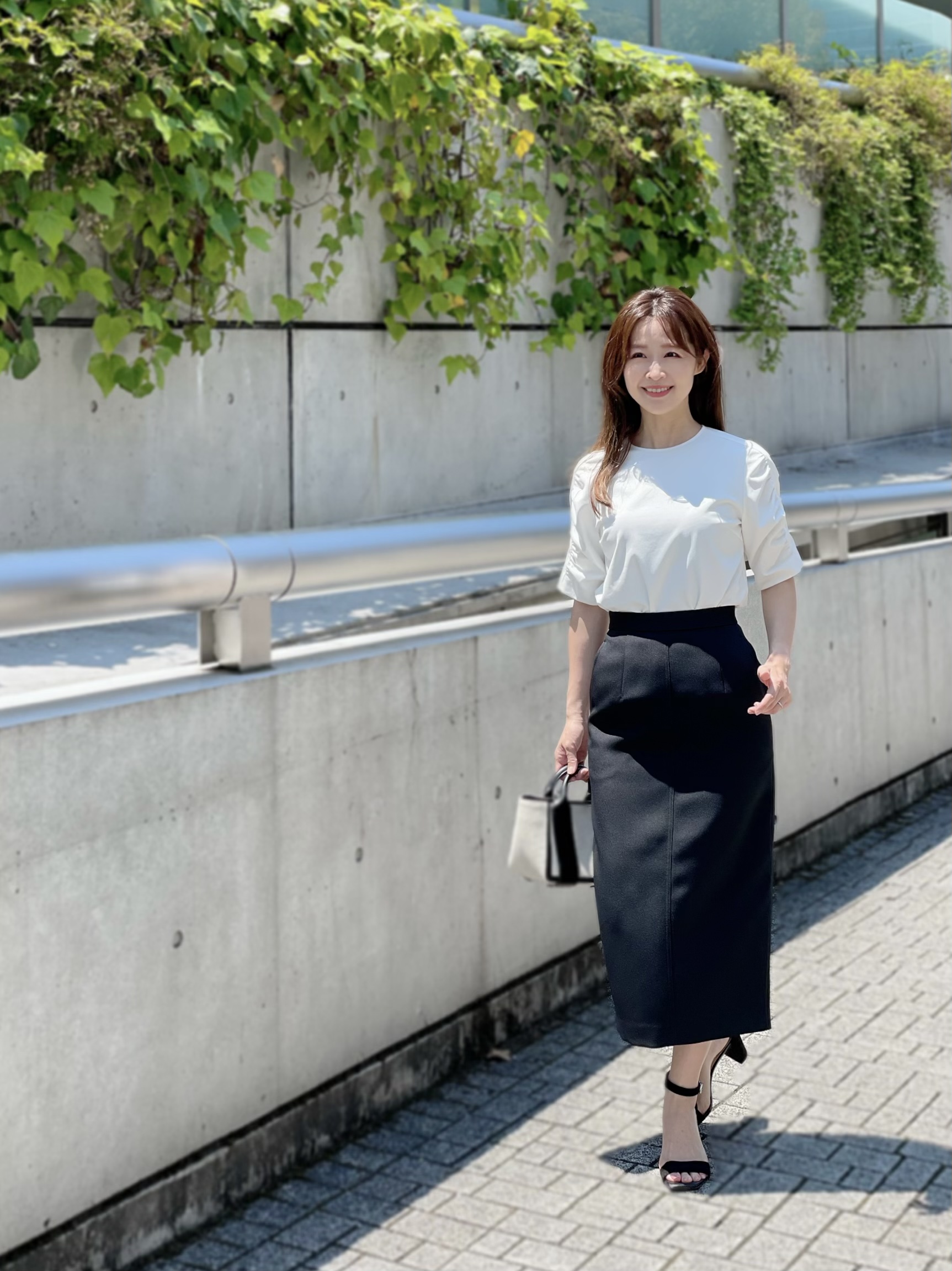 ツイルロングタイトスカート＞はe-shoppingに明日入荷予定！ | m-i-d