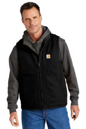 CT104277 Carhartt Sherpa Lined Vest at Stitch Logo
