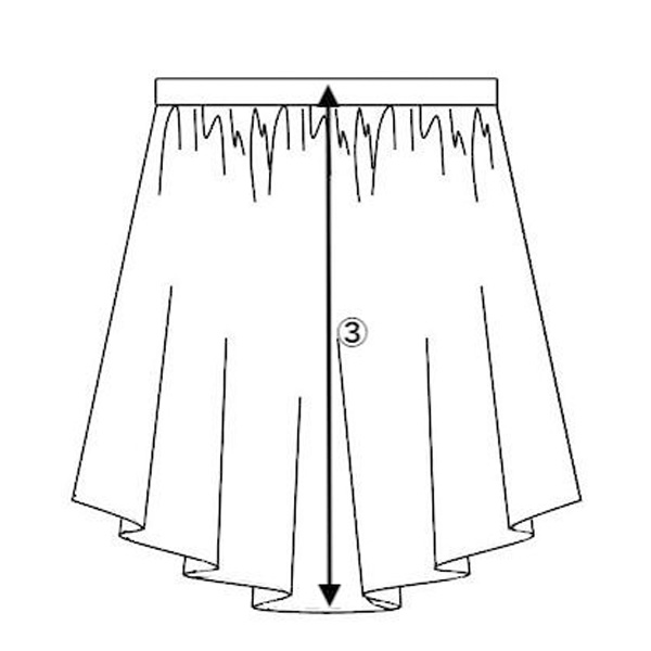 stina / pull-on skirt / black