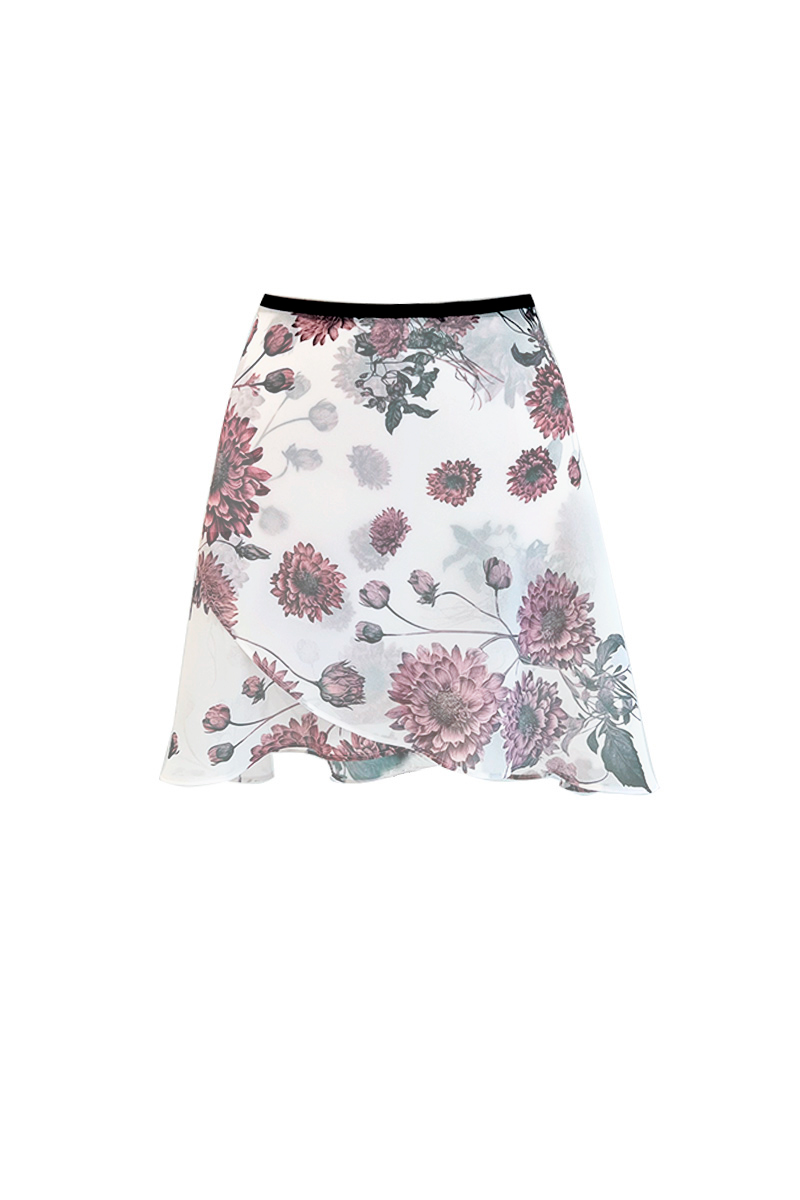 stina / Dahlia white wrap skirt / short