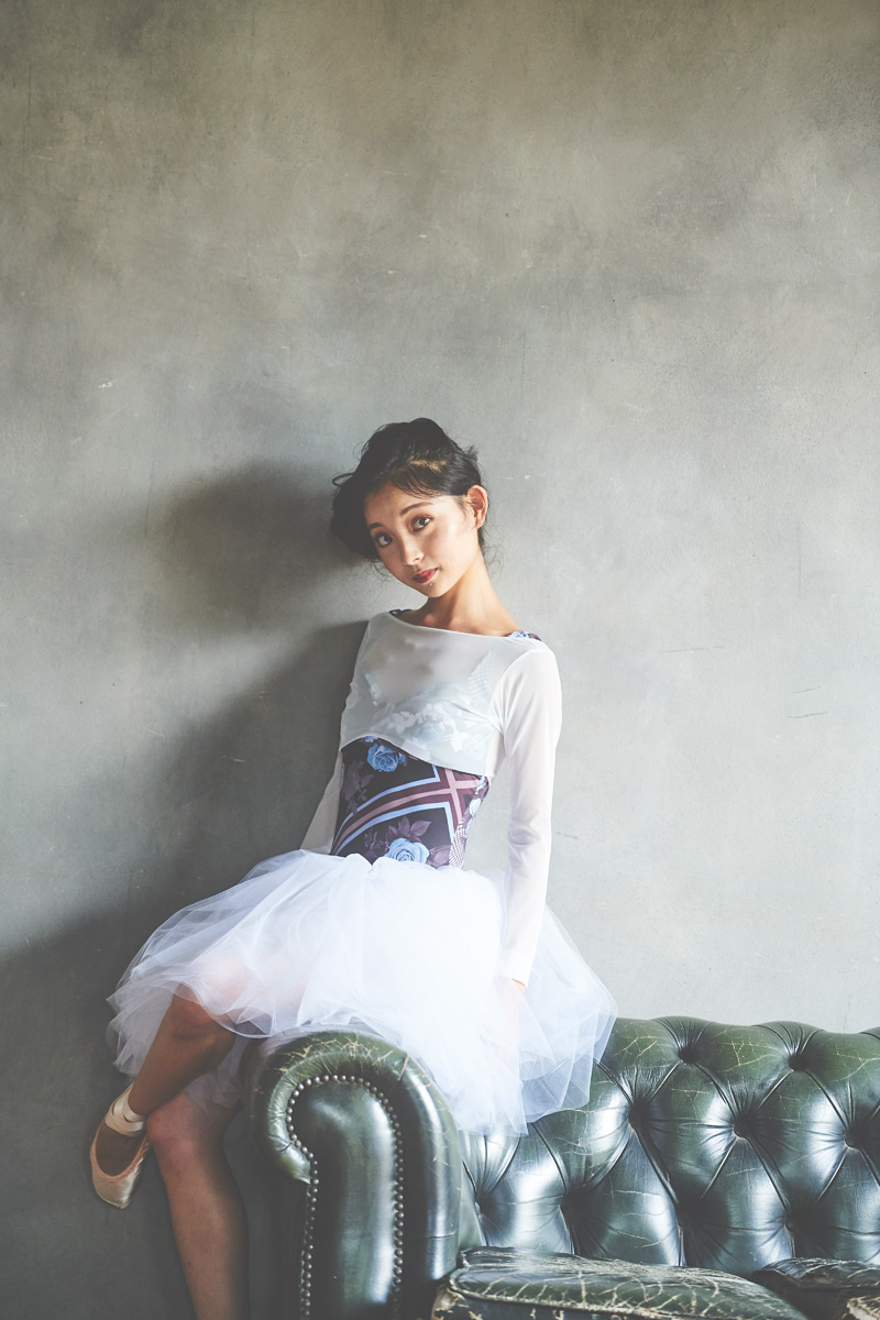 stina / type L long ribbon/brown pink×light pink