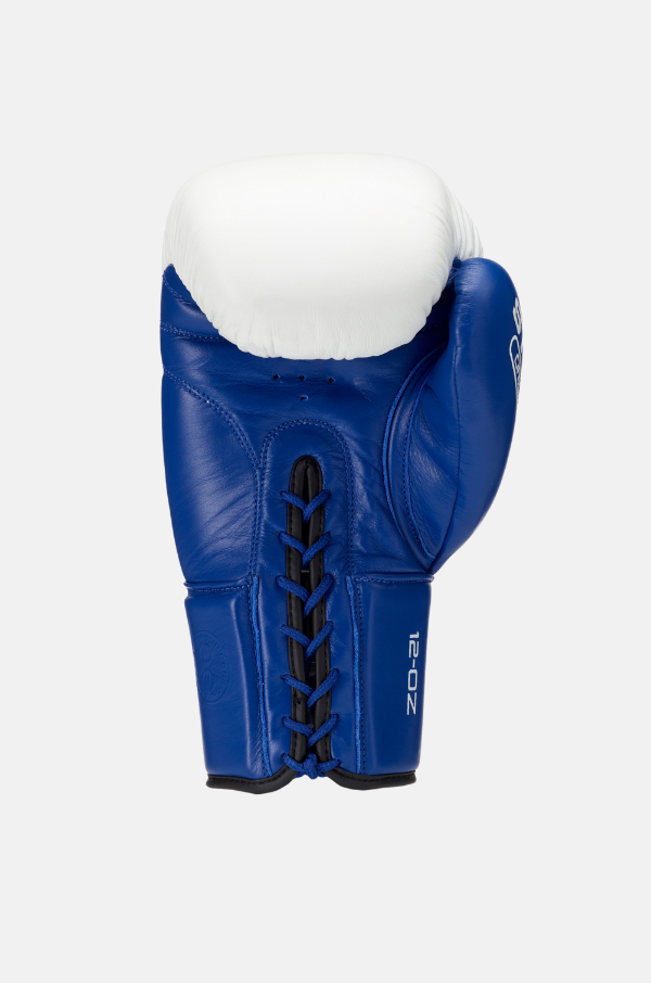 Orion Lace Up Boxing Gloves-Blue/White